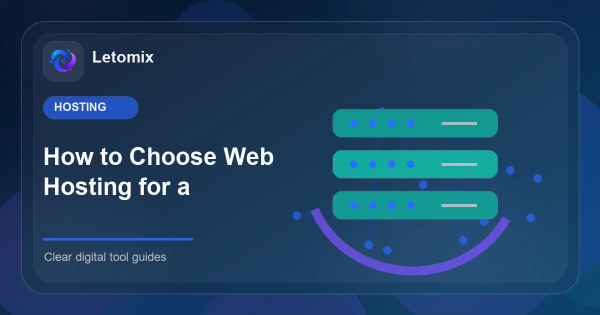 How to Choose Web Hosting for a Website in 2026 topic card