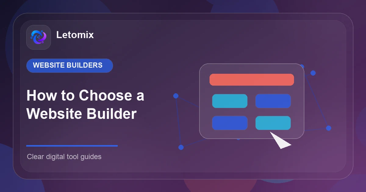 How to Choose a Website Builder: Beginner’s Guide topic card