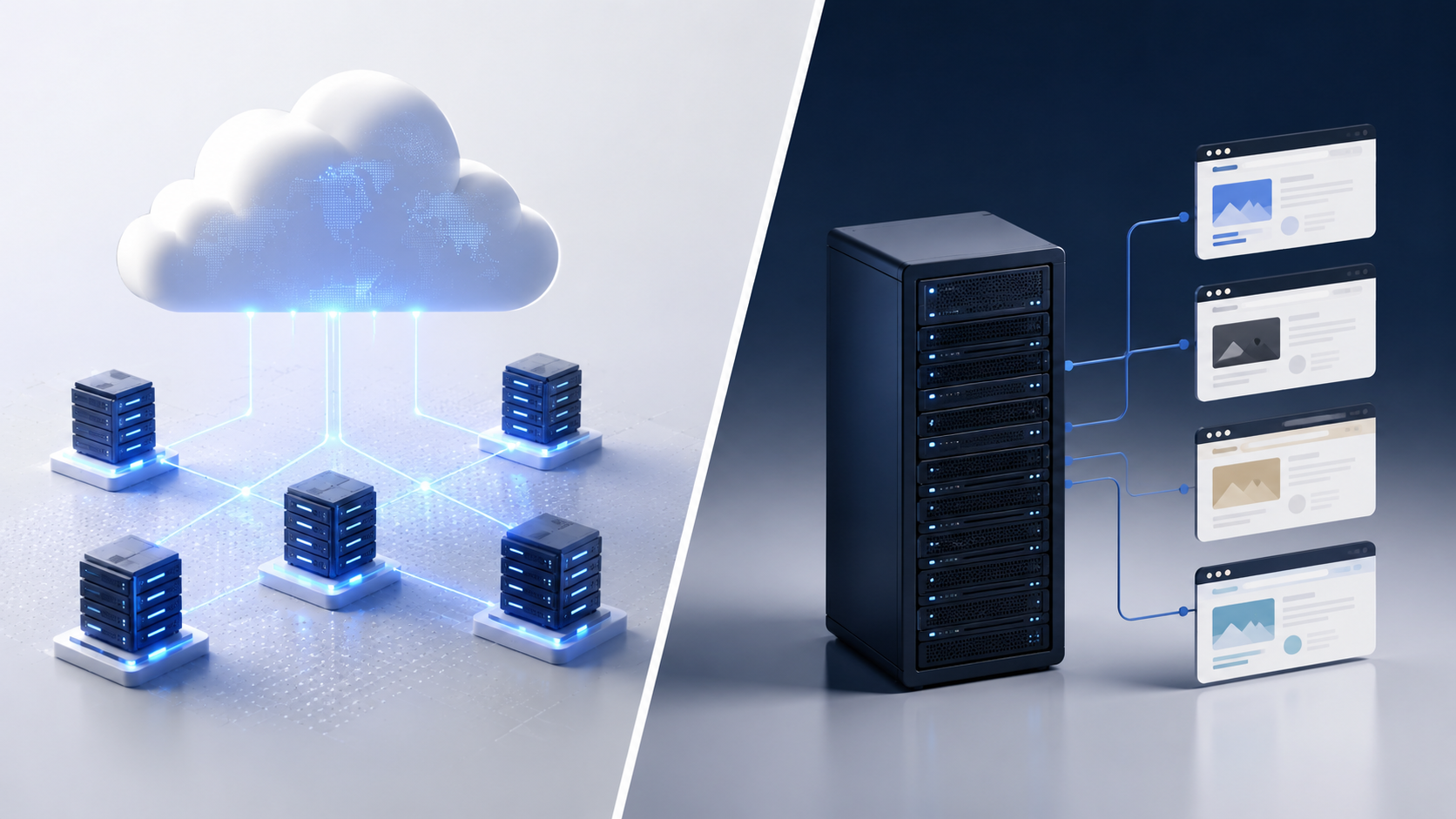 Cloud Hosting vs Shared Hosting: что лучше в 2026 году?